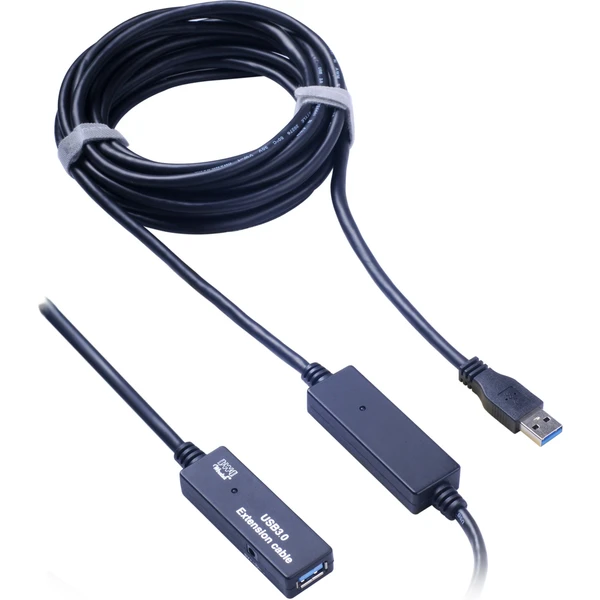 PremiumCord USB-A/USB-A predlžovací kábel 10m čierny - Káble a redukcie - Hlavný obrázok