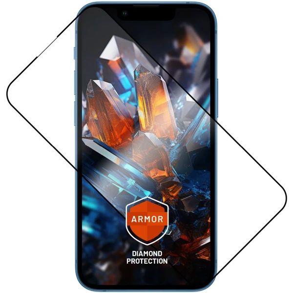 FIXED Armor prémiové tvrdené sklo s aplikátorom Apple iPhone 13 Mini čierne - Ochranné fólie a sklo - Hlavný obrázok