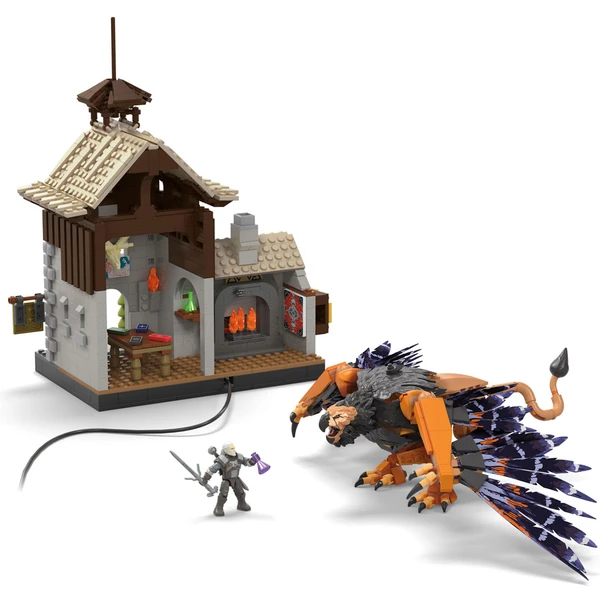 The Witcher 3: Wild Hunt Mega Construx Black Series Construction Set Geralt's Griffin Hunt - Stavebnica - Obrázok FB02000L01