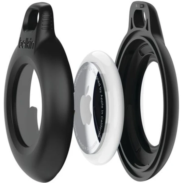 Belkin Secure Waterproof vodotesné puzdro na AirTag s krúžkom čiernej (4-pack) - Puzdra - Obrázok FBCF000O01