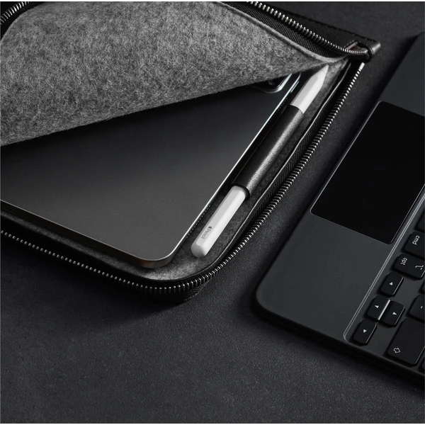 Woolnut kožené puzdro Folio na iPad Pro 11"/iPad Air 11" čierne - Puzdra - Obrázok FBJR100501