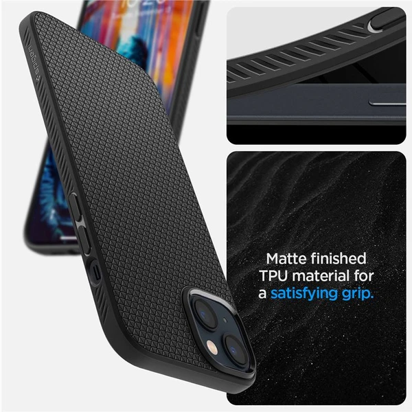 Spigen Liquid Air kryt iPhone 14 čierny - Puzdra - Obrázok FC3H300401