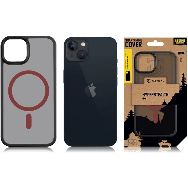 Tactical MagForce Hyperstealth 2.0 kryt iPhone 13 Black/Red - Puzdra - Obrázok FC55000P01