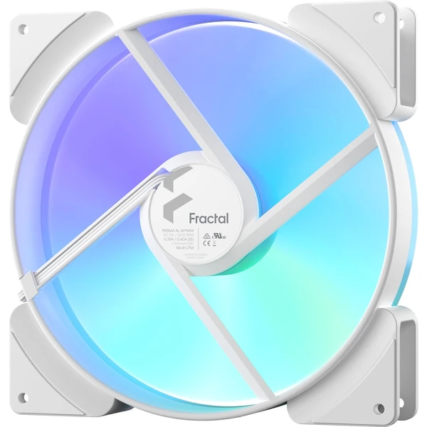 Fractal Design Prisma AL-18 ARGB PWM biely - Ventilátory pre PC - Obrázok FCH8G00101