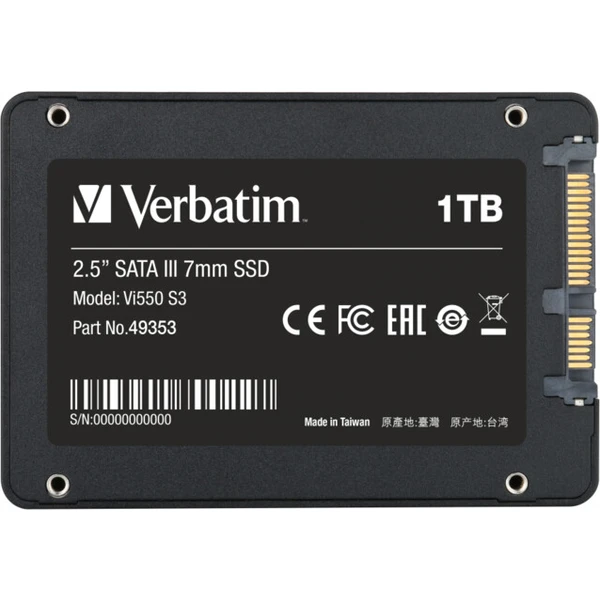 Verbatim Vi550 S3 SSD 2.5" 1TB - SSD - Obrázok FCKK100501