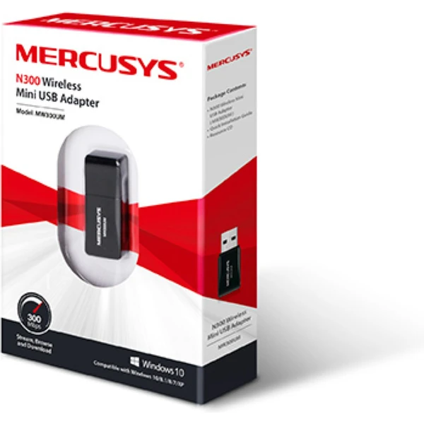 Mercusys MW300UM USB adaptér - Sieťové karty - Obrázok FCR7300401