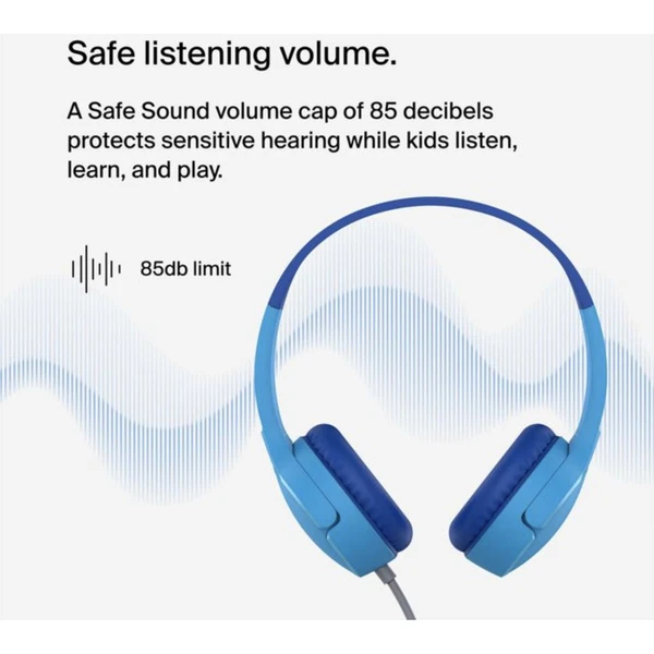 Belkin SOUNDFORM™ Mini detské drôtové slúchadlá modré - Slúchadlá - Obrázok FDCF000O01