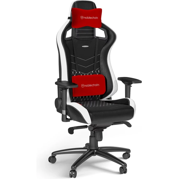 noblechairs EPIC Real Leather herná stolička čiernobiela - Stoličky - Obrázok FDUA000J01