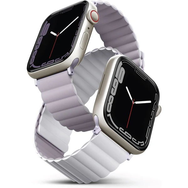 UNIQ Revix obojstranný remienok pre Apple Watch 49/46/45/44/42mm Lilac (fialový/biely) - Remienky - Hlavný obrázok