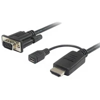 PremiumCord VGA/HDMI redukcia s napájaním MicroUSB-B 2m čierna - Káble a redukcie