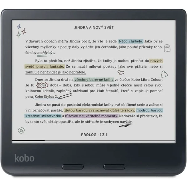 Kobo Libra Colour čítačka & stylus bundle čierna - Čítačky elektronických kníh - Obrázok FFJG000K01