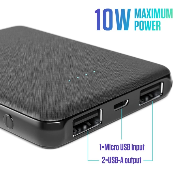 Spello Pocket powerbanka (10W) 5000mAh čierna - Powerbanky - Obrázok FGPD000K01