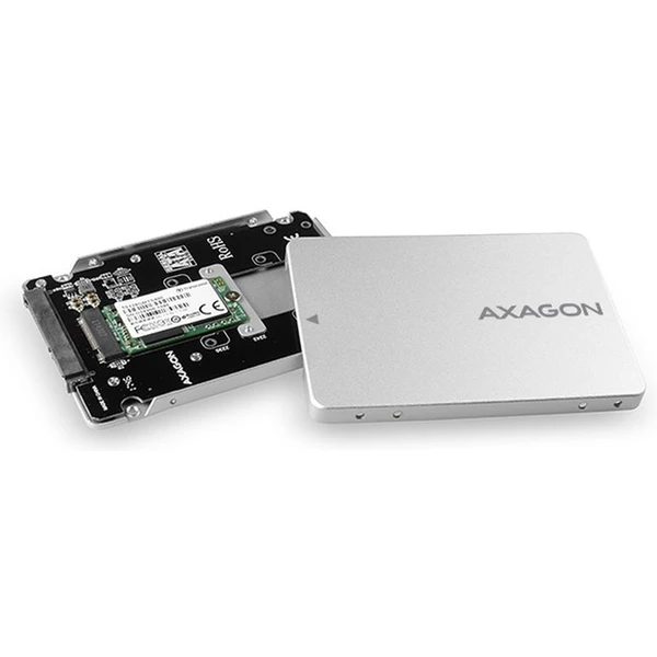 AXAGON RSSM2SD SATA M.2 SATA SSD interný 2.5' ALU box - Rámiky na disky - Obrázok FH7HF00101
