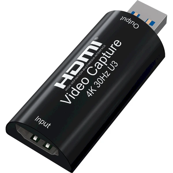 PremiumCord HDMI capture/grabber USB-A čierny - Záznamové zariadenia - Hlavný obrázok