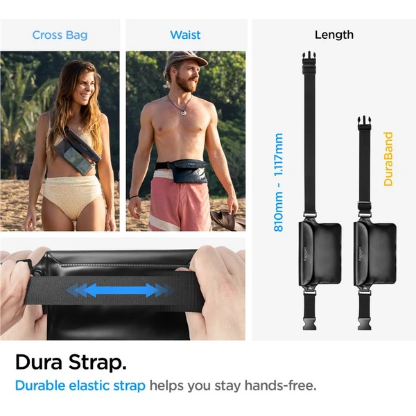 Spigen Aqua Shield WaterProof Waist Bag A620 1 Pack čierny - Puzdra - Obrázok FHA4000601