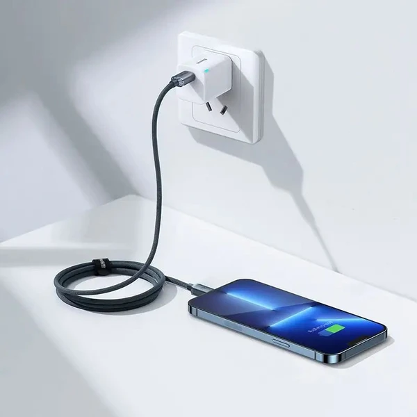 Baseus CAJY000201 Crystal Shine Series Dátový Kábel USB-C - Lightning 20W 1,2m Black - Káble - Obrázok FHRL100501