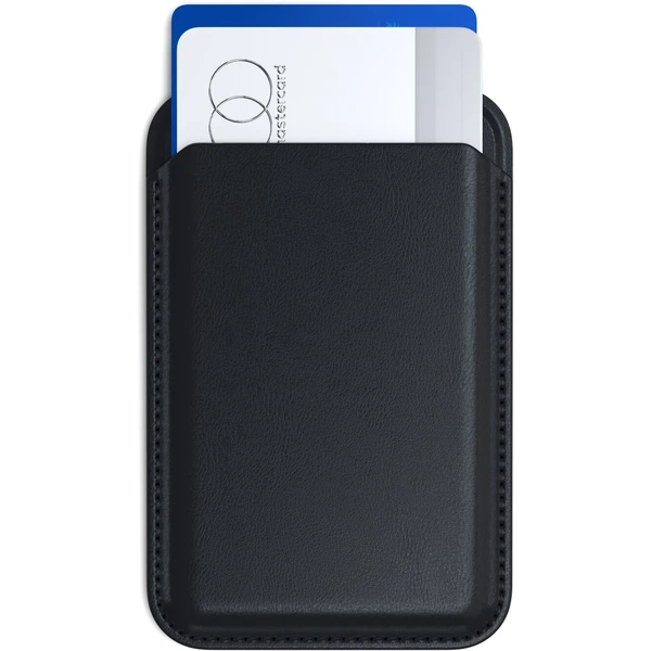 Satechi MagSafe stojanček/peňaženka z vegánskej kože pre iPhone 12/13/14/15 - všetky modely čierna - Stojany - Obrázok FI00000J01