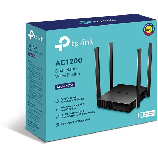 TP-Link Archer C54 Wi-Fi 5 router čierny - Wi-Fi routery - Obrázok FIBFF00101