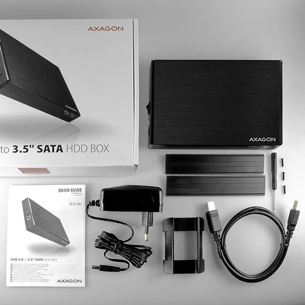 AXAGON EE35XA3 USB3.0 SATA 3.5" externý ALINE box - Externé boxy - Obrázok FIGV000501