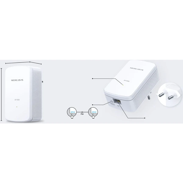 Mercusys MP500 Powerline sada - Powerline - Obrázok FIR7300401