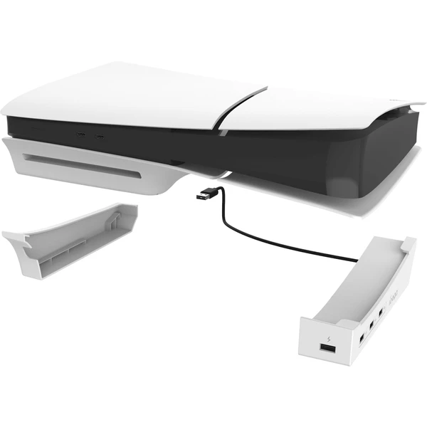 iPega P5S008 Horizontálny Stojan s USB HUB pre PS5 Slim/PS5 Pro biely - Stojany - Obrázok FIU0000K01