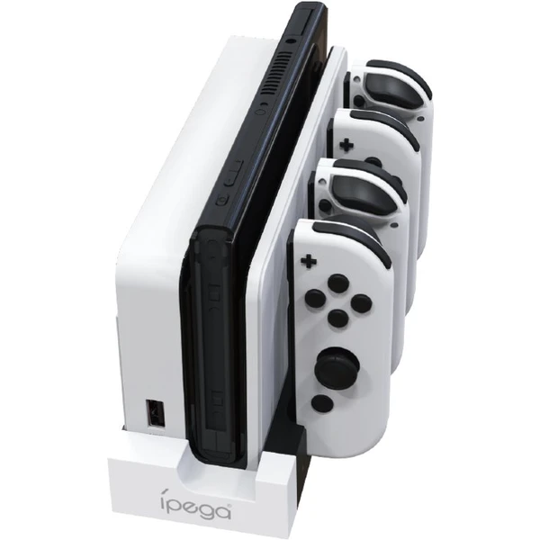 iPega 9186 nabíjacia stanica pre Nintendo Switch a Joy-con biela/čierna - Nabíjačky - Hlavný obrázok
