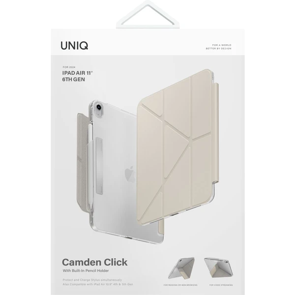 UNIQ Camden Click puzdro iPad Air 10.9" (2022/20)/Air 11" (2026/25/24) béžové - Puzdra - Obrázok FKD5000O01