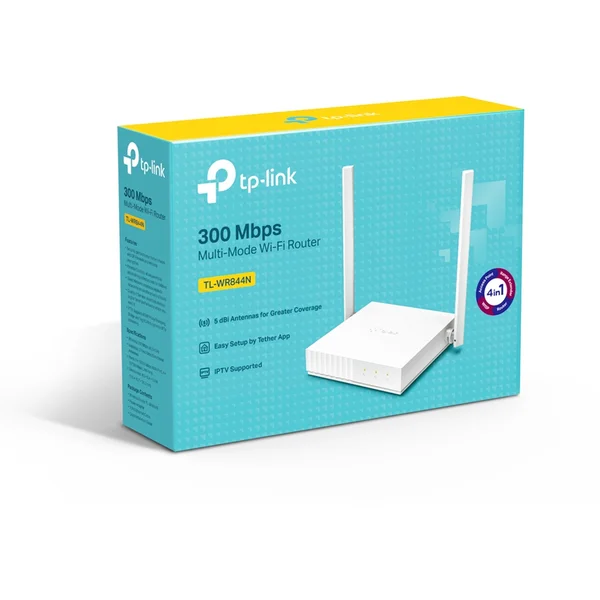 TP-Link TL-WR844N Wi-Fi 4 router biely - Wi-Fi routery - Obrázok FLBFF00101