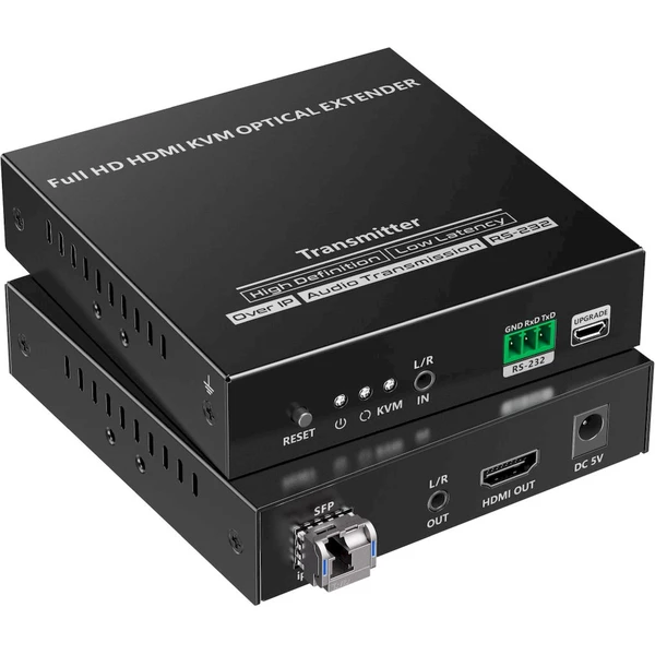 PremiumCord Optický HDMI KVM extender FULL HD 1080p až na 40km - Ostatné - Obrázok FLNF000K01