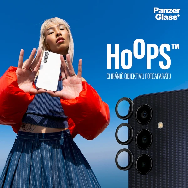 PanzerGlass HoOps ochranné krúžky Samsung Galaxy A25 5G - Ochranné fólie a sklo - Obrázok FM51000P01