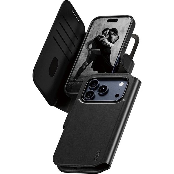 PanzerGlass® CARE Tango 2v1 Wallet púzdro s MagSafe Apple iPhone 17 Pro čierne - Puzdra - Hlavný obrázok