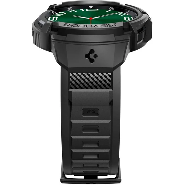 Spigen Rugged Armor Pre púzdro Samsung Galaxy Watch6 Classic 47mm čierne - Puzdra - Obrázok FOV3000N01