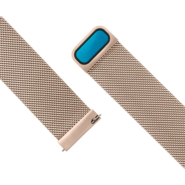 FIXED Mesh Strap sieťovaný nerezový remienok (20mm) ružovo zlatý - Remienky - Obrázok FPQU600301