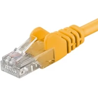PremiumCord RJ45/RJ45 Cat5e UTP patch kábel 1m žltý - Káble a redukcie