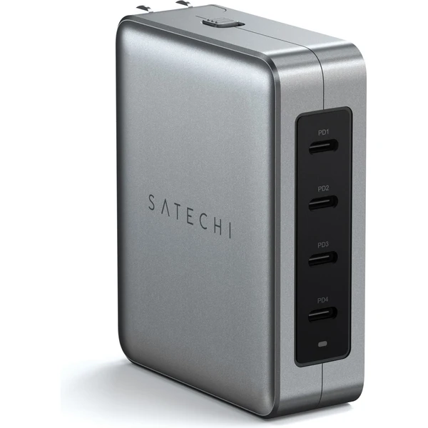Satechi cestovný nabíjací adaptér 145W (4x USB-C) vesmírne šedý - Nabíjačky - Obrázok FPX5000O01