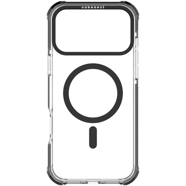 Cubenest MagPro Strong Guard MagSafe kryt iPhone 17 Pro Max čierny - Puzdra - Obrázok FQBK000K01