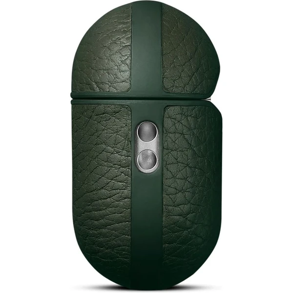 Woolnut Leather kožené puzdro pre AirPods Pro 3. generácia tmavozelené - Puzdra - Obrázok FQJI000K01