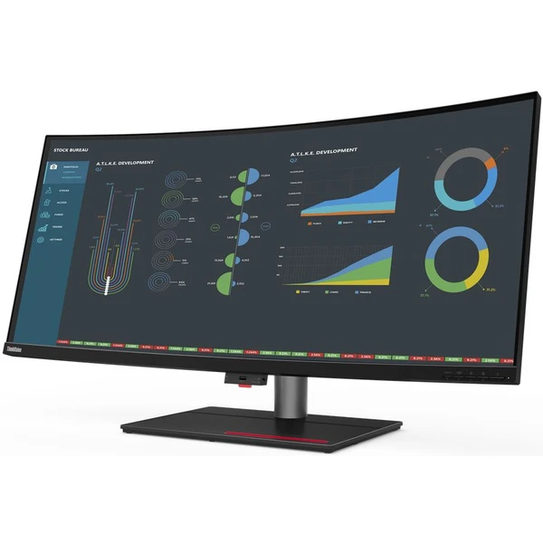 Lenovo ThinkVision P40w-20 zahnutý monitor 39,7" s webkamerou MC50 - Monitory - Obrázok FR4D300401