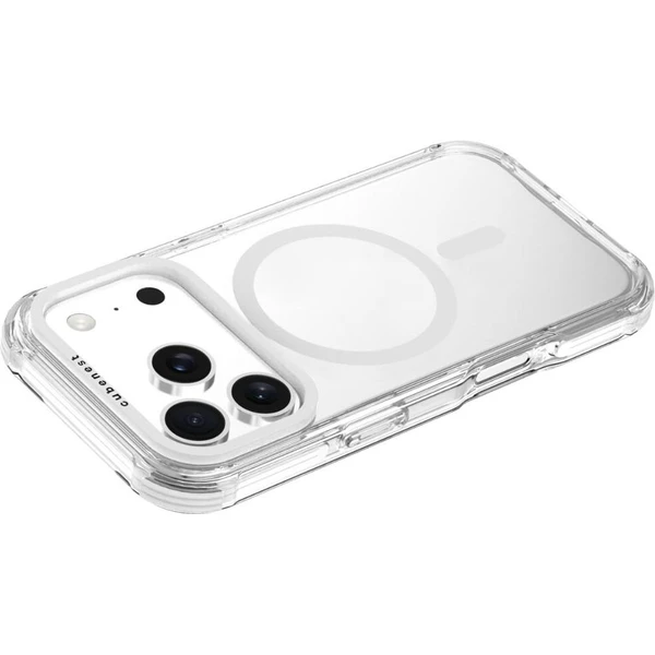 Cubenest MagPro Strong Guard MagSafe kryt iPhone 17 Pro biely - Puzdra - Obrázok FRBK000K01