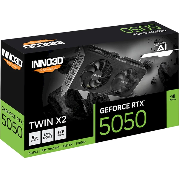 INNO3D NVIDIA GeForce RTX 5050 TWIN X2 8GB GDDR7 - Grafické karty - Obrázok FRWH000K01