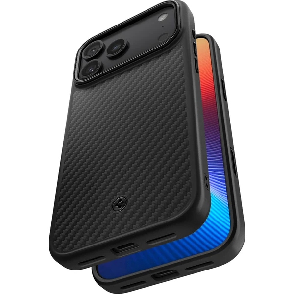 Spigen Enzo Aramid T kryt iPhone 17 Pro Max black - Puzdra - Obrázok FSJH000K01