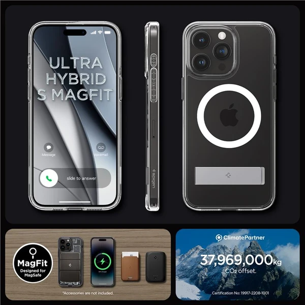 Spigen Ultra Hybrid S MagFit kryt iPhone 15 Pro číry - Puzdra - Obrázok FSW8000601