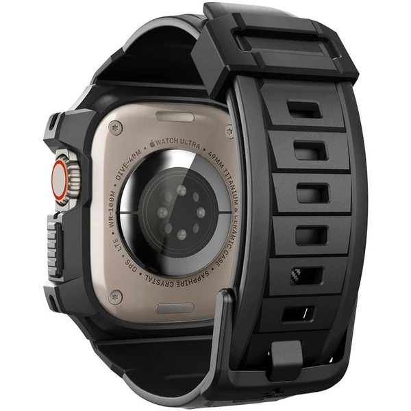 Spigen Rugged Armor Pro remienok s puzdrom Apple Watch Ultra 3/2/1 (49mm) čierny - Puzdra - Obrázok FTK0000N01