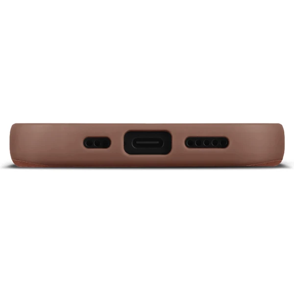 Woolnut MagSafe kožený kryt iPhone 17 hnedý - Puzdra - Obrázok FTLH000K01