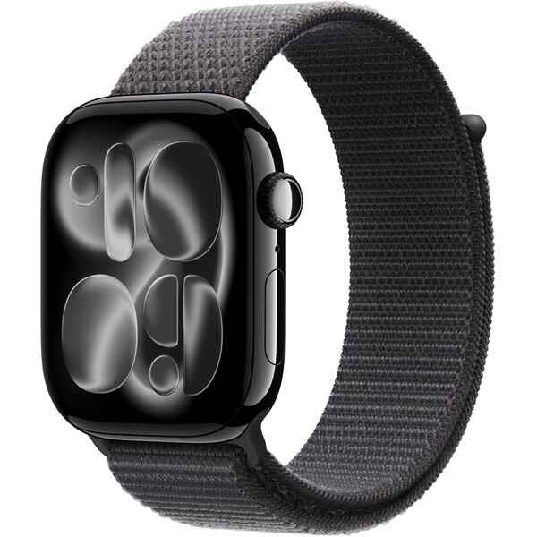 E-shop Apple Watch 49/46/45/44mm tmavo šedý prevliekací športový remienok XL