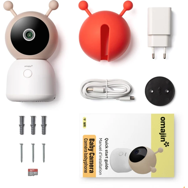 Omajin by Netatmo Baby Camera detská pestúnka + 64GB microSD karta - Kamery - Obrázok FU2A000N01