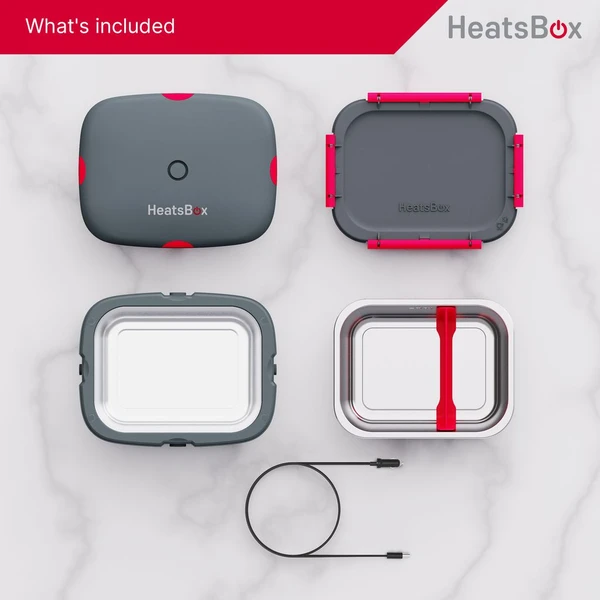 Faitron HeatsBox DRIVE šikovný ohrievací obedový box do auta šedý - Domáce spotrebiče - Obrázok FV2H000K01