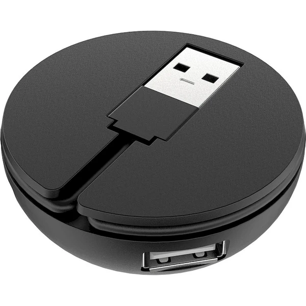 AKASA USB-A húb 4v1 čierny - USB huby - Obrázok FVGK000K01
