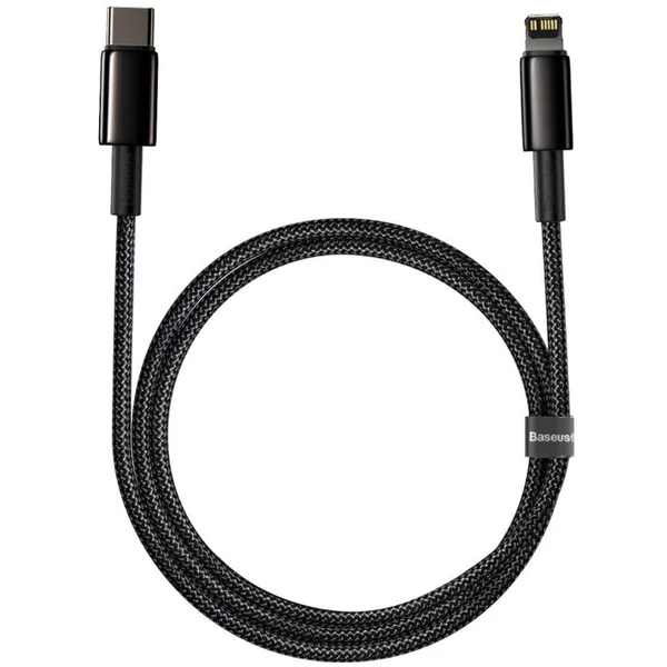 Baseus Tungsten Gold USB-C/Lightning napájací kábel 20W 1m čierny - Káble a redukcie - Obrázok FVKGF00101