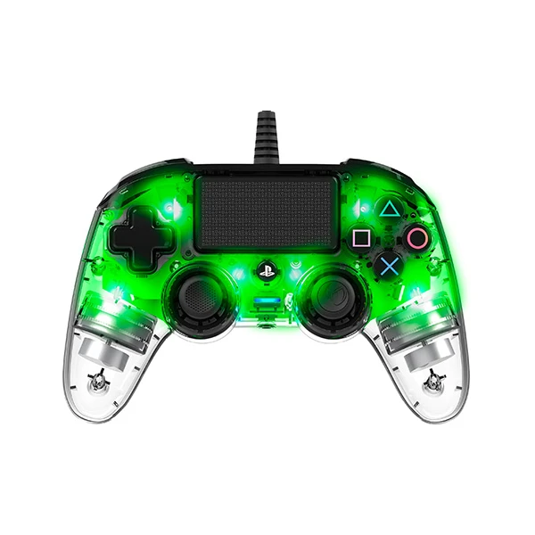 Nacon Gamepad Compact Controller Clear Green (PS4) - Herné ovládače - Hlavný obrázok